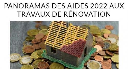 Nouvelle version du panorama des aides aux travaux disponible depuis le 24.01.22 !