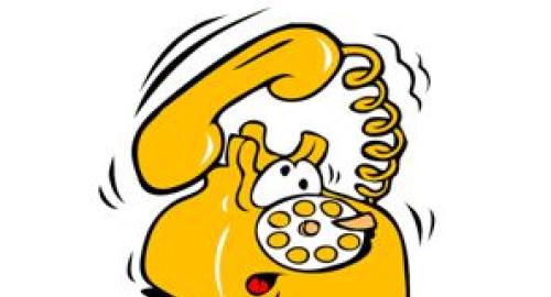 Caricature démarchage téléphonique