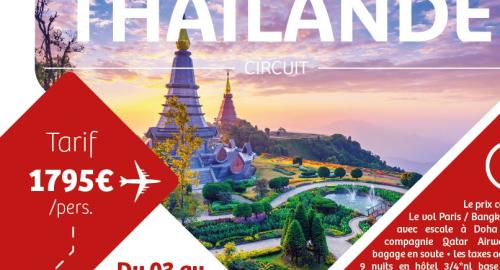 tailande-CEZAM-UCA Photo affiche circuit Thailande carte CEZAM